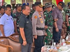 Ketua DPRK Fadlon S.H. Bersama Bupati Armia Fahmi M.H. Hadiri Di Penutupan TMMD Di Kampung Sulum, Sekerak