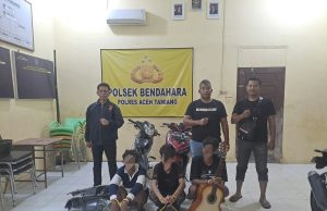 Kurang Dari 24 Jam, Polsek Bendahara Amankan Tiga Terduga Pelaku Curanmor.