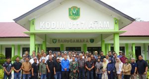 Dandim 0117/Aceh Tamiang, Letkol Arm Raden Subhi Fitra Jaya, S.Sos, M.M. Adakan Coffe Morning Bersama Insan Pers.