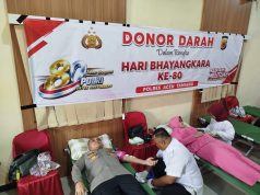 Dalam Rangka Memperingati HUT POLRI Ke-80,Polres Aceh Tamiang Adakan Donor Darah Di Mapolres.
