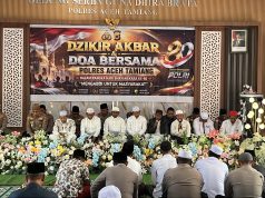 Hari Bhayangkara Ke-80, Polres Aceh Tamiang Gelar Dzikir Akbar dan Doa Bersama
