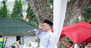 Peringati Harganas, Wakil Bupati Aceh Tamiang, Ismail, SE.I, Sebagai Inspektur Upacara .