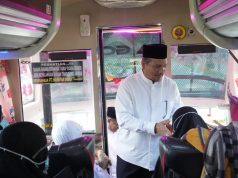 Kepulangan 143 Jama’ah Haji Aceh Tamiang Disambut Baik Oleh Bupati Aceh Tamiang, Irjen pol ( Purn). Drs. Armia Pahmi, M.H.
