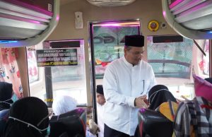 Kepulangan 143 Jama’ah Haji Aceh Tamiang Disambut Baik Oleh Bupati Aceh Tamiang, Irjen pol ( Purn). Drs. Armia Pahmi, M.H.