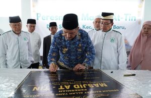 Bupati Aceh Tamiang Resmikan Mesjid At-Tin Dan Warga Sukajadi Kini Miliki Mesjid Kembali