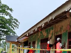 Penerapan Pelaksanaan Revitalisasi Saat Sebelum Pengerjaan Seharusnya Adalah Pemasangan Garis Pengaman (safety line)