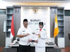 Kepulangan Anggota Paskibraka Nasional Di Sambut Oleh Bupati Aceh Tamiang