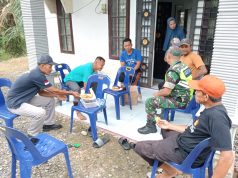 Babinsa Koramil 03/Seruway menjalin silaturahmi Rutin Kunjungi Rumah Warga Binaannya.