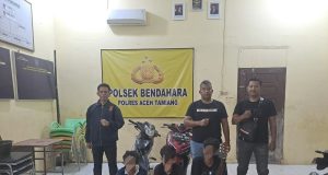 Kurang Dari 24 Jam, Polsek Bendahara Amankan Tiga Terduga Pelaku Curanmor.