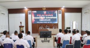 Hadapi Ancaman Kamtibmas, Polres Pidie jaya Gembleng Personel Intelijen.