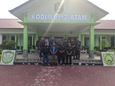 DPC Asosiasi Wartawan Internasional (ASWIN) Aceh Tamiang Audiensi ke Kodim 0117/Aceh Tamiang.