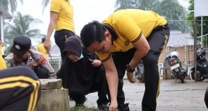 Green Policing Polres Aceh Tamiang, Ajak Seluruh Lapisan Masyarakat Menjaga Kebersihan.